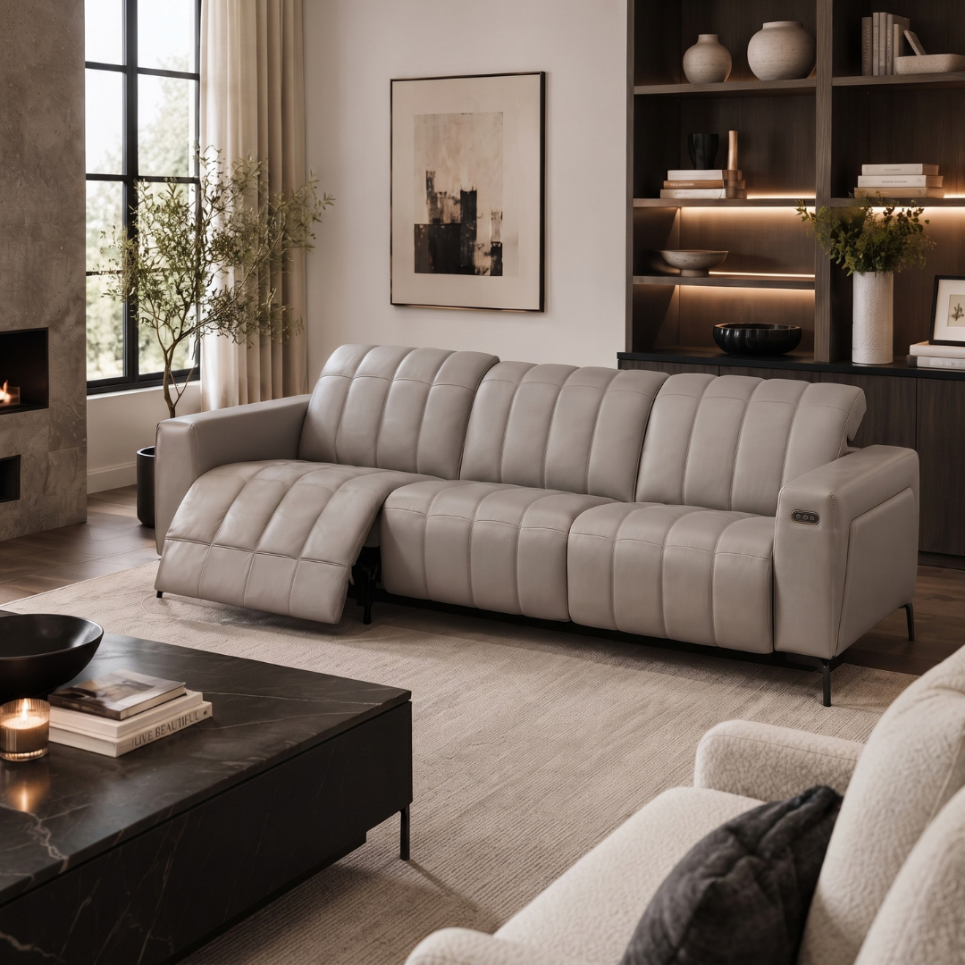 Leather Recliner Sofa Guide: Power vs Manual, Sizes and Layouts