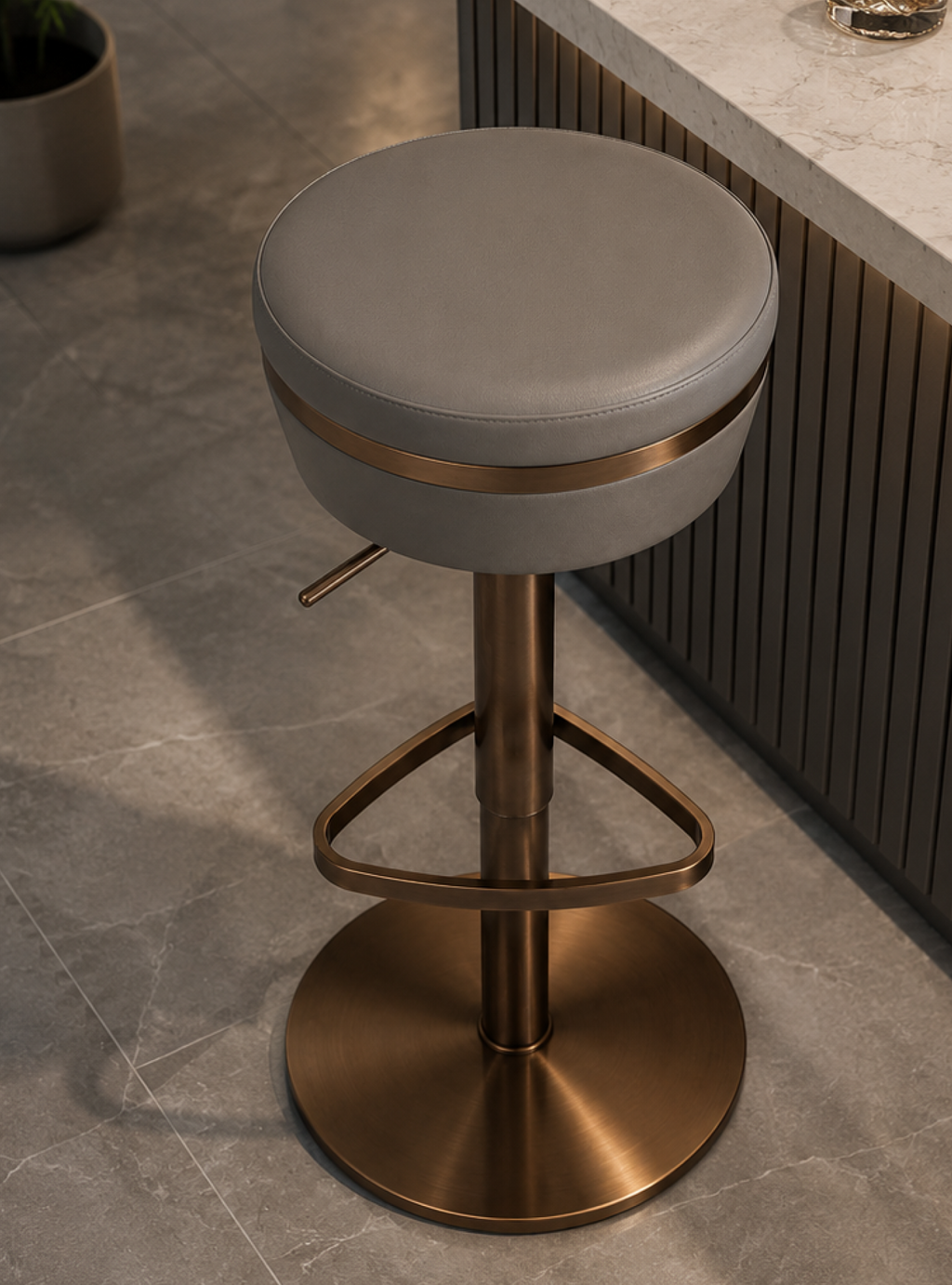 DKC12203-Q10Z bar stool – Rose Gold
