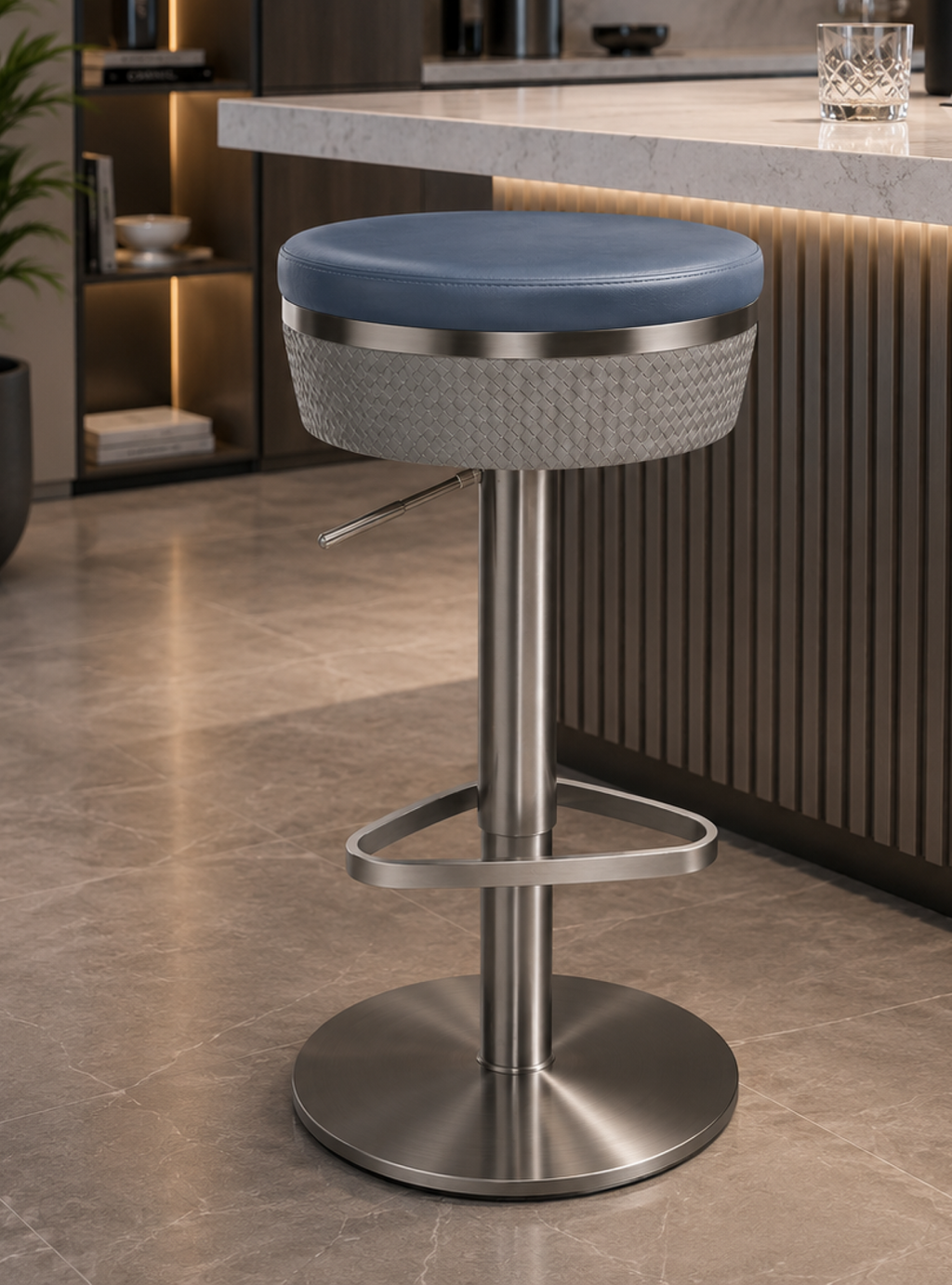 DKC12203-Q10Z bar stool – Silver