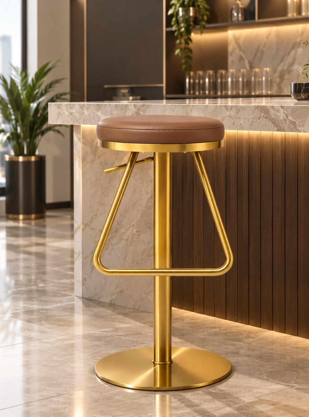 DKC12204-Q6Z bar stool – Gold