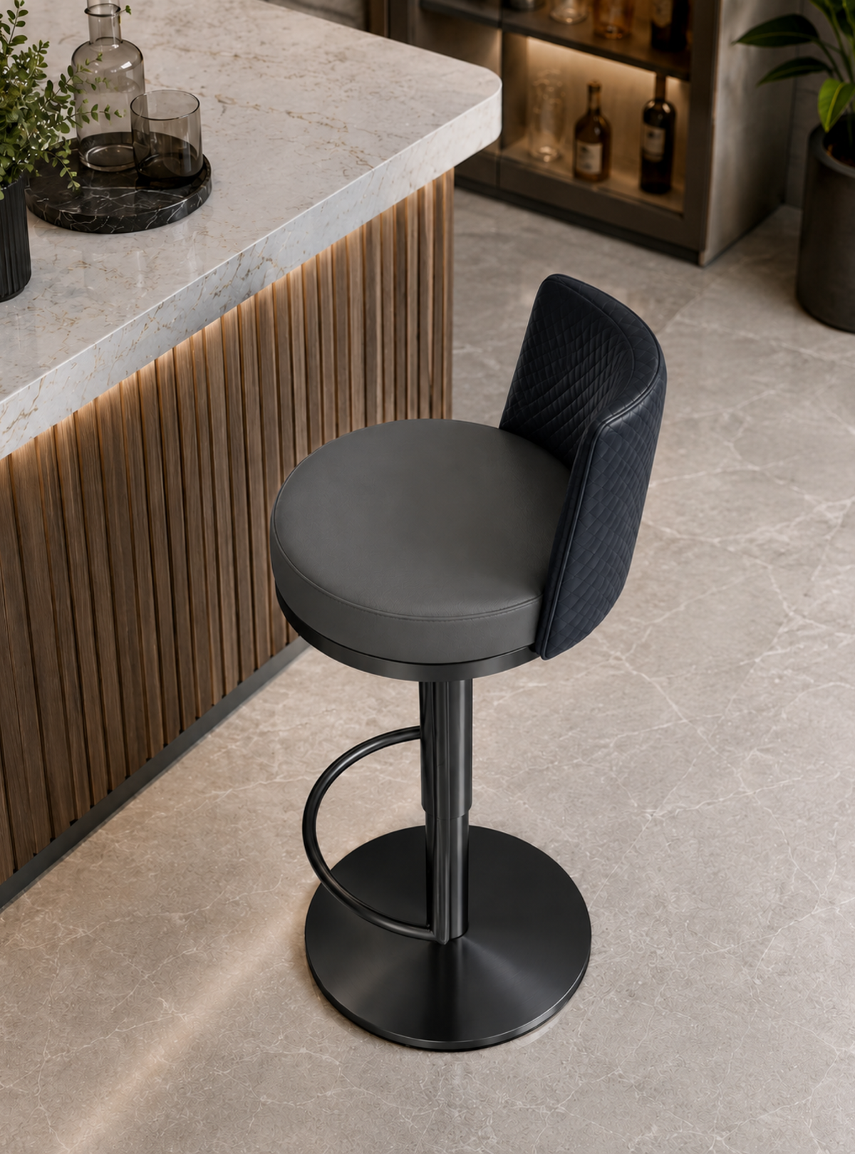 DKC12211-11 bar stool – Black-Gray