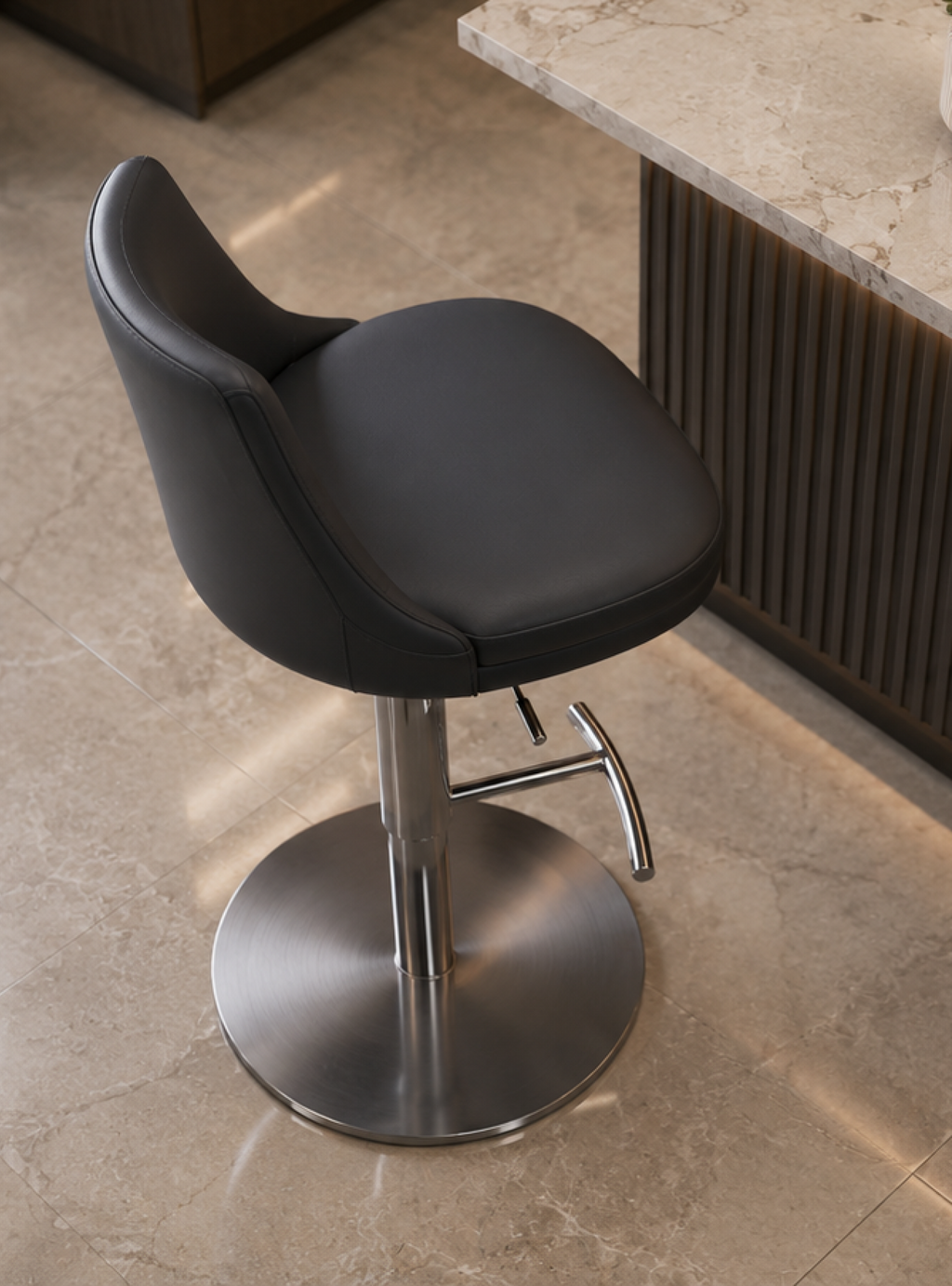 DKC12218A-46 bar stool – Silver