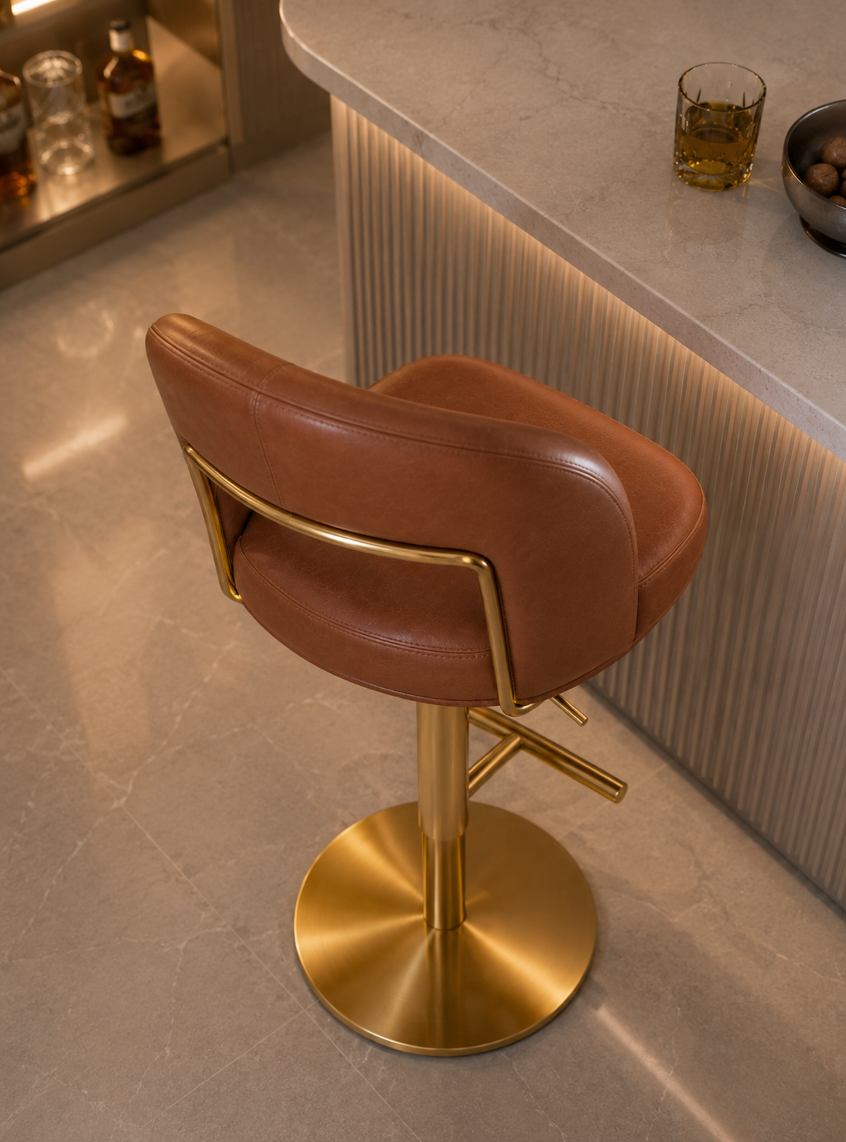 DKC12218A-52 bar stool – Gold
