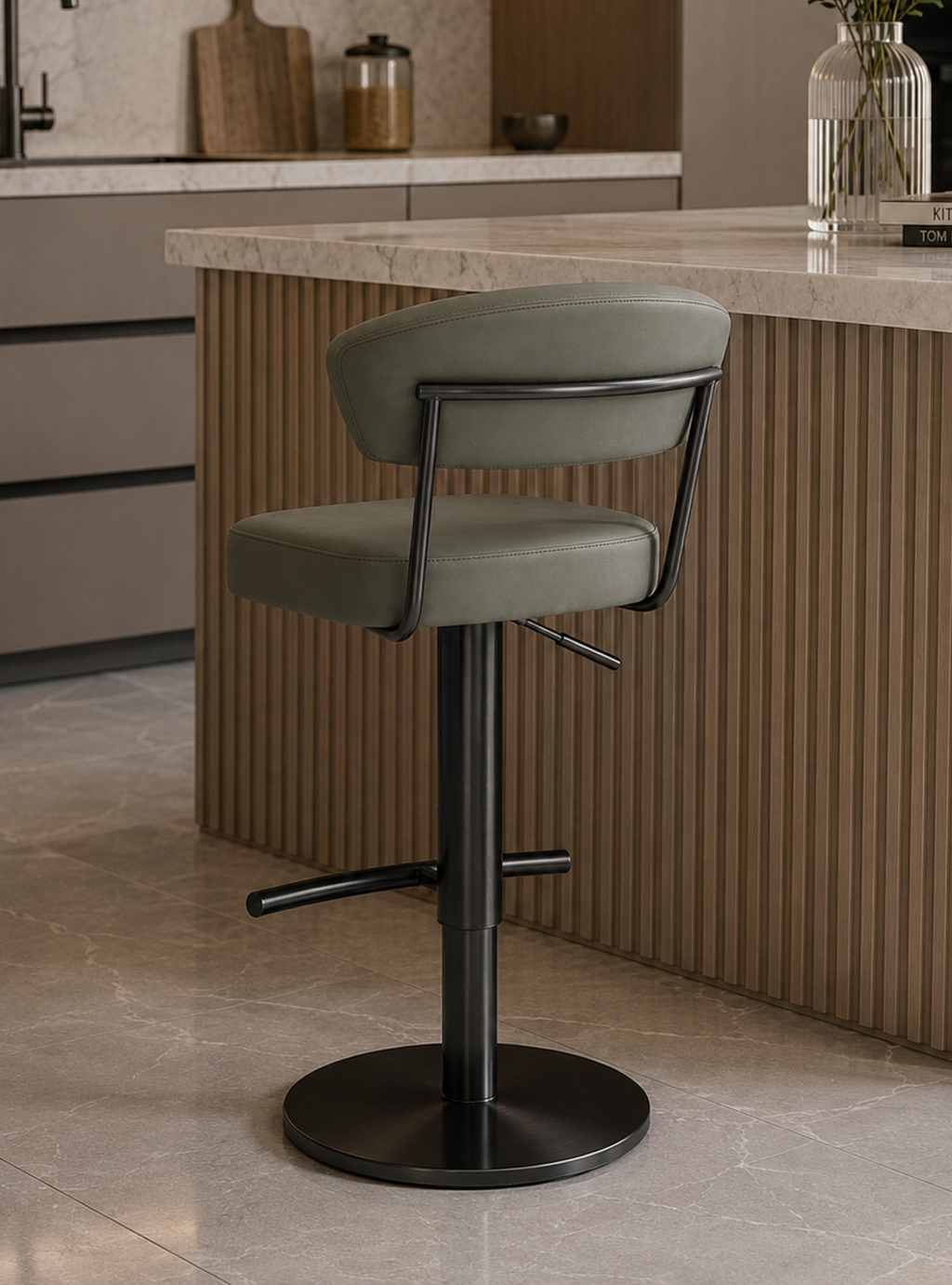 DKC12218A-930 bar stool – Black-Gray