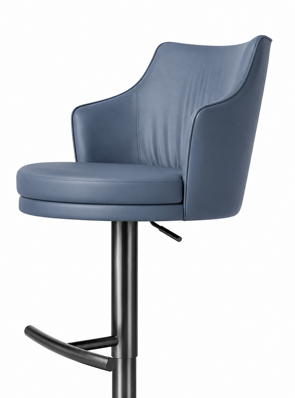 DKC12429-53 bar stool – Black-Gray – Round Base