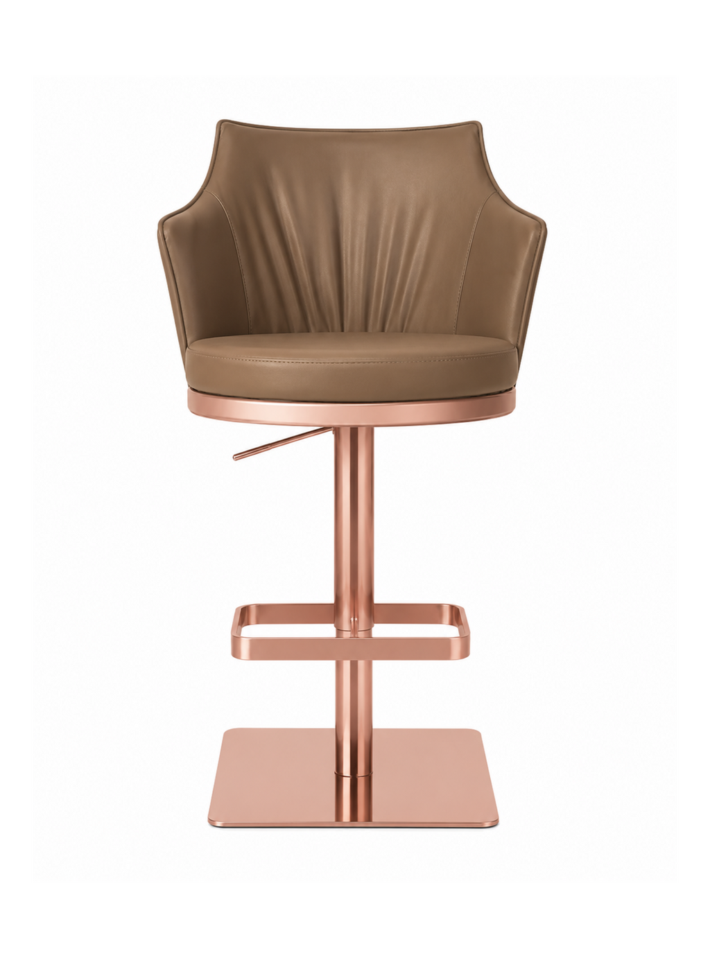 DKC12429-53 bar stool – Rose Gold – Square Base