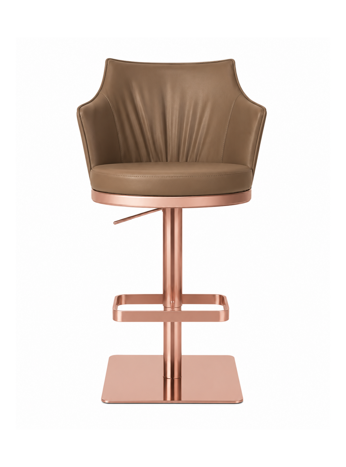 DKC12429-53 bar stool – Rose Gold – Square Base