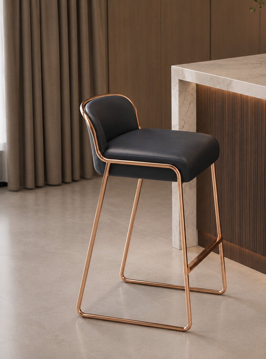 DKC12903 bar stool – Rose Gold