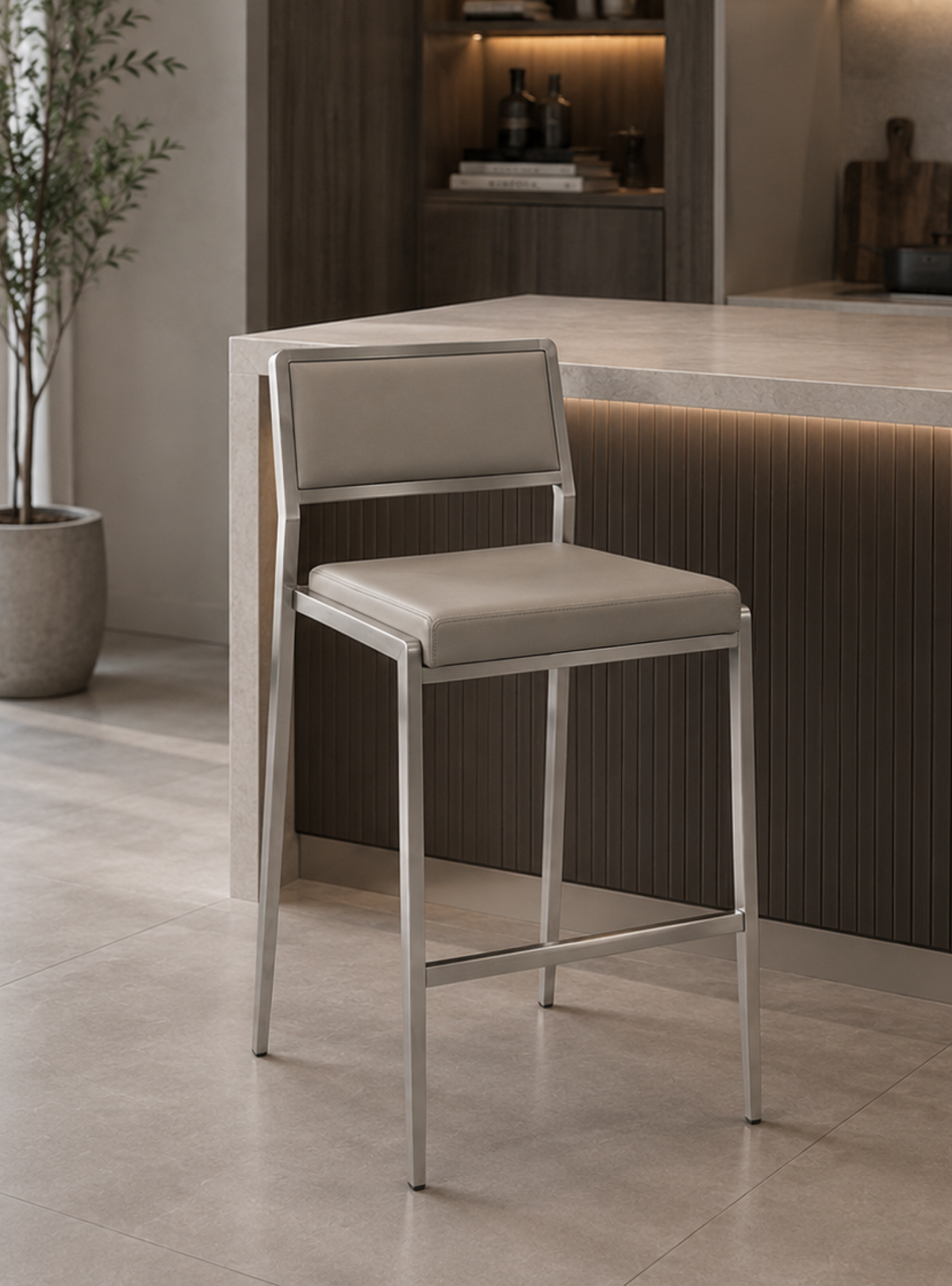 DKC12913-X6Z bar stool – Silver