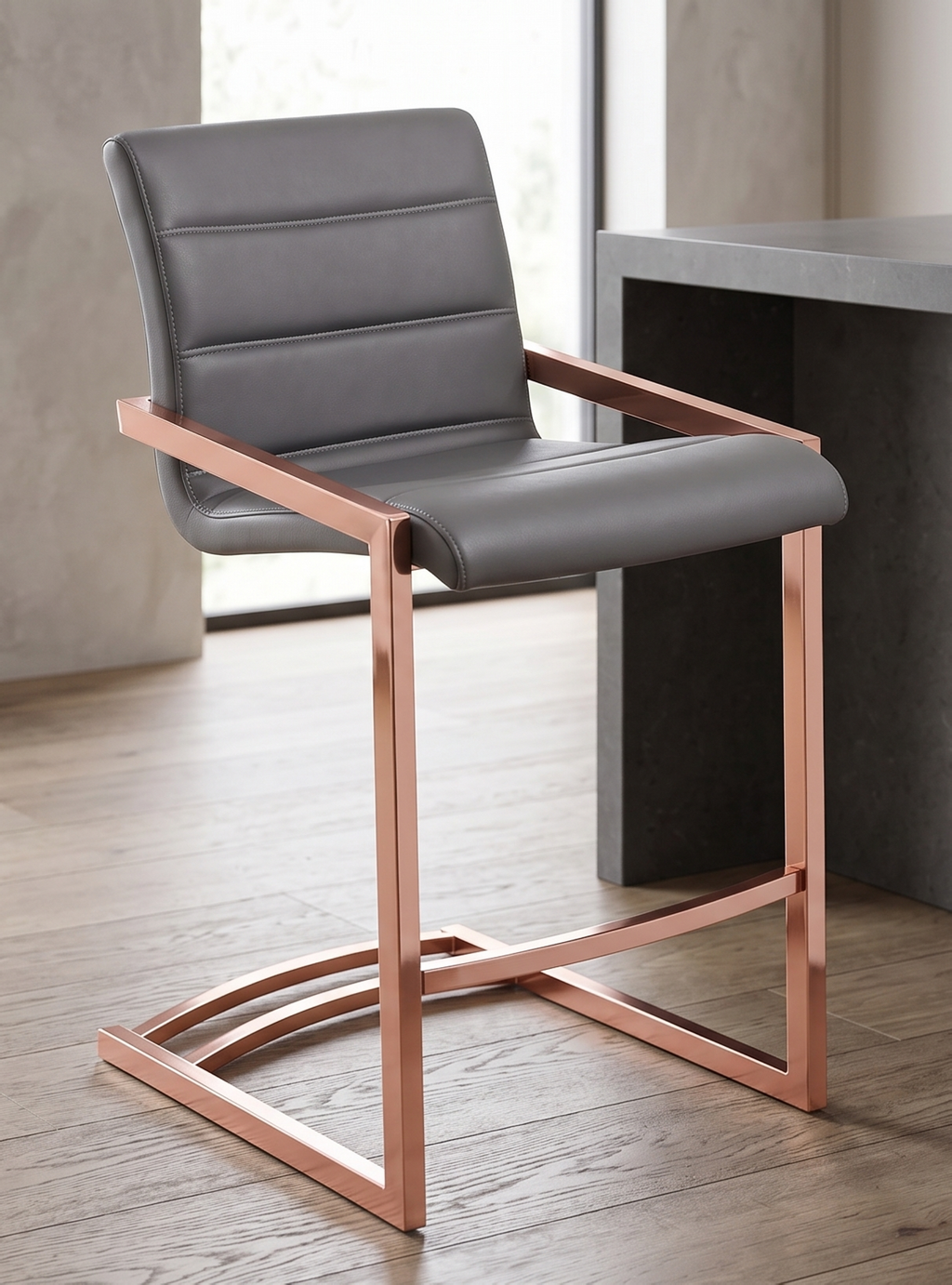 DKC12920 bar stool – Rose Gold