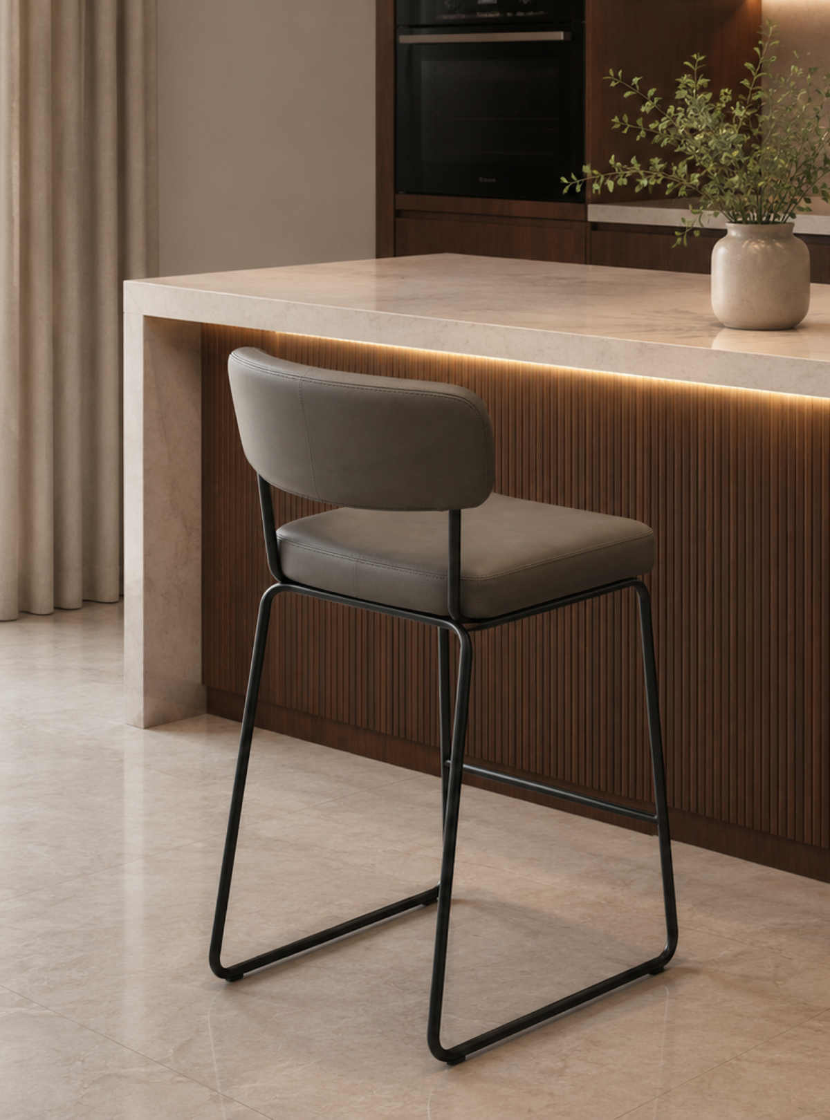 DKC12930 bar stool – Black-Gray